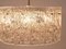 Mid-Century Brass and Textured Glass Ceiling Lamp attributed to J. T. Kalmar for Kalmar, 1960s 12