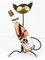 Brass Cat Wine Bottleholder by Walter Bosse attributed to Herta Baller, Austria, 1950s 2