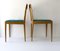 Modernist Wooden Chairs A7 with Green Fabric Upholstery attributed to Carl Auböck, 1950s, Set of 2 3