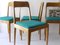 Modernist Wooden Chairs A7 with Green Fabric Upholstery attributed to Carl Auböck, 1950s, Set of 2, Image 10