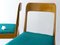Modernist Wooden Chairs A7 with Green Fabric Upholstery attributed to Carl Auböck, 1950s, Set of 2 7