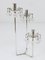 Silver Plated Candlestick with Faceted Crystals from Lobmeyr, Austria, 1950s 8