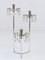 Silver Plated Candlestick with Faceted Crystals from Lobmeyr, Austria, 1950s 5