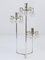 Silver Plated Candlestick with Faceted Crystals from Lobmeyr, Austria, 1950s, Image 4