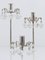 Silver Plated Candlestick with Faceted Crystals from Lobmeyr, Austria, 1950s 7