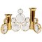 Brass and Crystals Candleholder in the style of Gaetano Sciolari from Palwa, 1970s 1