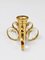 Brass and Crystals Candleholder in the style of Gaetano Sciolari from Palwa, 1970s 3