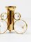 Brass and Crystals Candleholder in the style of Gaetano Sciolari from Palwa, 1970s 6