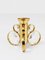 Brass and Crystals Candleholder in the style of Gaetano Sciolari from Palwa, 1970s 4
