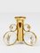 Brass and Crystals Candleholder in the style of Gaetano Sciolari from Palwa, 1970s 2