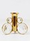 Brass and Crystals Candleholder in the style of Gaetano Sciolari from Palwa, 1970s 5