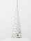 Lámpara colgante perforada atribuida a Mathieu Matégo, Francia, años 50, Imagen 4