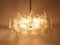 Mid-Century Star Frosted Glass Chandelier from Kalmar, Austria, 1960s, Image 4