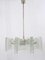 Mid-Century Star Frosted Glass Chandelier from Kalmar, Austria, 1960s, Image 5