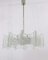 Lámpara de araña Mid-Century de vidrio esmerilado de Kalmar, Austria, años 60, Imagen 6