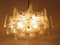 Mid-Century Star Frosted Glass Chandelier from Kalmar, Austria, 1960s, Image 2