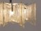 Lámpara de araña Mid-Century de vidrio esmerilado atribuida a JT Kalmar para Kalmar, Austria, años 60, Imagen 8