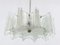 Mid-Century Star Frosted Glass Chandelier attributed to J. T. Kalmar for Kalmar, Austria, 1960s, Image 3