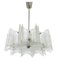 Mid-Century Star Frosted Glass Chandelier attributed to J. T. Kalmar for Kalmar, Austria, 1960s, Image 1