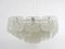 Square Chandelier with Frosted Ice Glass Panels attributed to J. T. Kalmar for Kalmar, Austria, 1960s 3