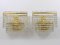 Square Gold-Plated Brass Sconces with Hand-Cut Crystals from Lobmeyr, 1970s, Set of 2 3