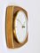 Mid-Century Junghans Ato-Mat Gold Brass Wall Clock, Germany, 1950s 5