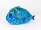 Rimini Blue Glazed Fish Sculpture Figurine by Aldo Londi attributed to Bitossi, Italy, 1950s 8