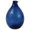 Blue Bird Bottle Glass Vase attributed to Timo Sarpaneva for Iittala, Finland, 1950s 1