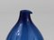 Blue Bird Bottle Glass Vase attributed to Timo Sarpaneva for Iittala, Finland, 1950s 14
