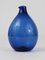 Blue Bird Bottle Glass Vase attributed to Timo Sarpaneva for Iittala, Finland, 1950s 4
