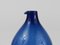 Blue Bird Bottle Glass Vase attributed to Timo Sarpaneva for Iittala, Finland, 1950s 13