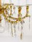 Vienna Baroque Gilt Crystal Glass Chandelier from Lobmeyr, 1940s 5