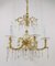 Vienna Baroque Gilt Crystal Glass Chandelier from Lobmeyr, 1940s 3