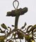 Art Nouveau Sculptural Mistletoe Bronze Chandelier, France, 1920s 4