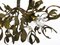 Art Nouveau Sculptural Mistletoe Bronze Chandelier, France, 1920s 6