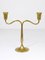 Brass Candleholder from Hagenauer, Austria, 1940s 2