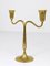 Brass Candleholder from Hagenauer, Austria, 1940s 4