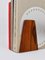 Extremos de libros Mid-Century modernos de metal y madera de Kai Kristiansen, Dinamarca, años 60. Juego de 2, Imagen 7
