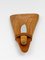 Triangular Walnut Cutting Board with Wickerwork Handle Knife attributed to Carl Auböck, 1950s, Image 16