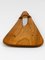 Triangular Walnut Cutting Board with Wickerwork Handle Knife attributed to Carl Auböck, 1950s 15