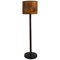 Modernist Walnut Leather Candleholder attributed to Carl Auböck, Austria, 1950s 1