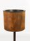 Modernist Walnut Leather Candleholder attributed to Carl Auböck, Austria, 1950s 7