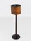 Modernist Walnut Leather Candleholder attributed to Carl Auböck, Austria, 1950s 3