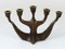 Mid-Century Brutalist Bronze Candleholders attributed to Michael Harjes, 1960s 13