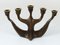 Mid-Century Brutalist Bronze Candleholders attributed to Michael Harjes, 1960s, Image 13