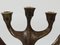 Mid-Century Brutalist Bronze Candleholders attributed to Michael Harjes, 1960s, Image 11