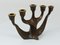 Mid-Century Brutalist Bronze Candleholders attributed to Michael Harjes, 1960s 12