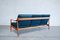 Blaues Teak Sofa von Knoll, 1960er 14