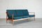 Blaues Teak Sofa von Knoll, 1960er 18