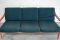 Blaues Teak Sofa von Knoll, 1960er 5